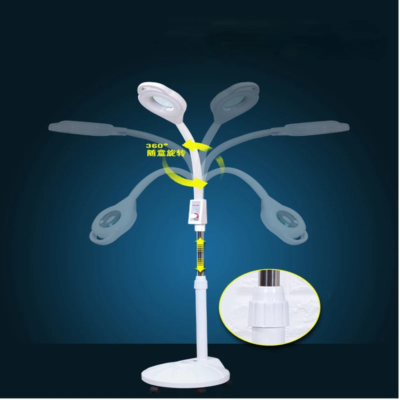 Beauty Salon Makeup Lamp LED Cold Magnifying Glass Tattoo Manicure EYE Shadowless Floor | Освещение