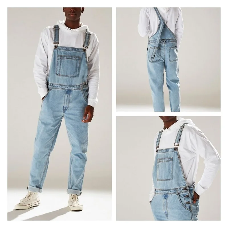 New summer street fashion European and American bib high waist men's jeans mens jeans
New summer street fashion European and American bib high waist men's jeans mens jeans