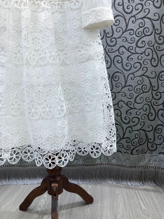 Women's Top Quality Lace Dress 2021 Spring Summer Party Vintage Ladies Luxurious Embroidery Long Sleeve White Blue Dress Vestido
Women's Top Quality Lace Dress 2021 Spring Summer Party Vintage Ladies Luxurious Embroidery Long Sleeve White Blue Dress Vestido