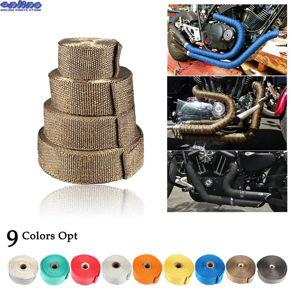 Motorcycle 5cm*10M/15M Fiberglass Heat Shield Exhaust Thermal Tape Header Heat Shield Insulation Resistant with Stainless Ties
Motorcycle 5cm*10M/15M Fiberglass Heat Shield Exhaust Thermal Tape Header Heat Shield Insulation Resistant with Stainless Ties