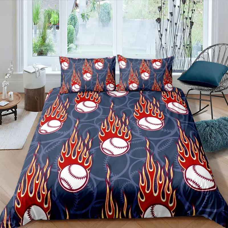 2/3pcs Baseball Duvet Cover 220x240 3D Printed Bed Cover 135 Child Bedding Set Quilt Cover Home Textile Bedroom Sets
2/3pcs Baseball Duvet Cover 220x240 3D Printed Bed Cover 135 Child Bedding Set Quilt Cover Home Textile Bedroom Sets