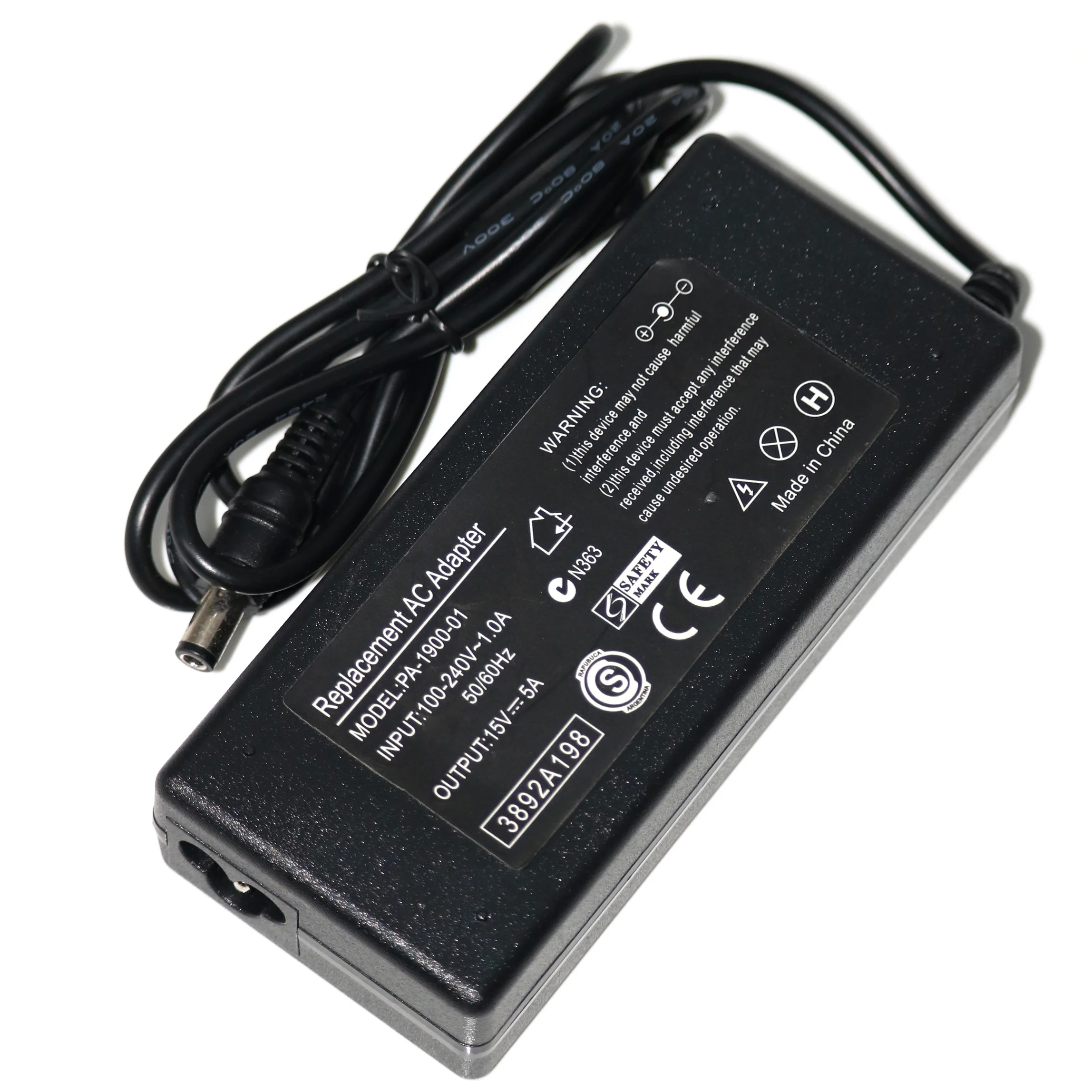 15V 5A for Toshiba Tecra A9 A10 A11 M2 M3 M4 M5 M6 M7 M9 M10 M11 AC Adapter Charger Power
15V 5A for Toshiba Tecra A9 A10 A11 M2 M3 M4 M5 M6 M7 M9 M10 M11 AC Adapter Charger Power