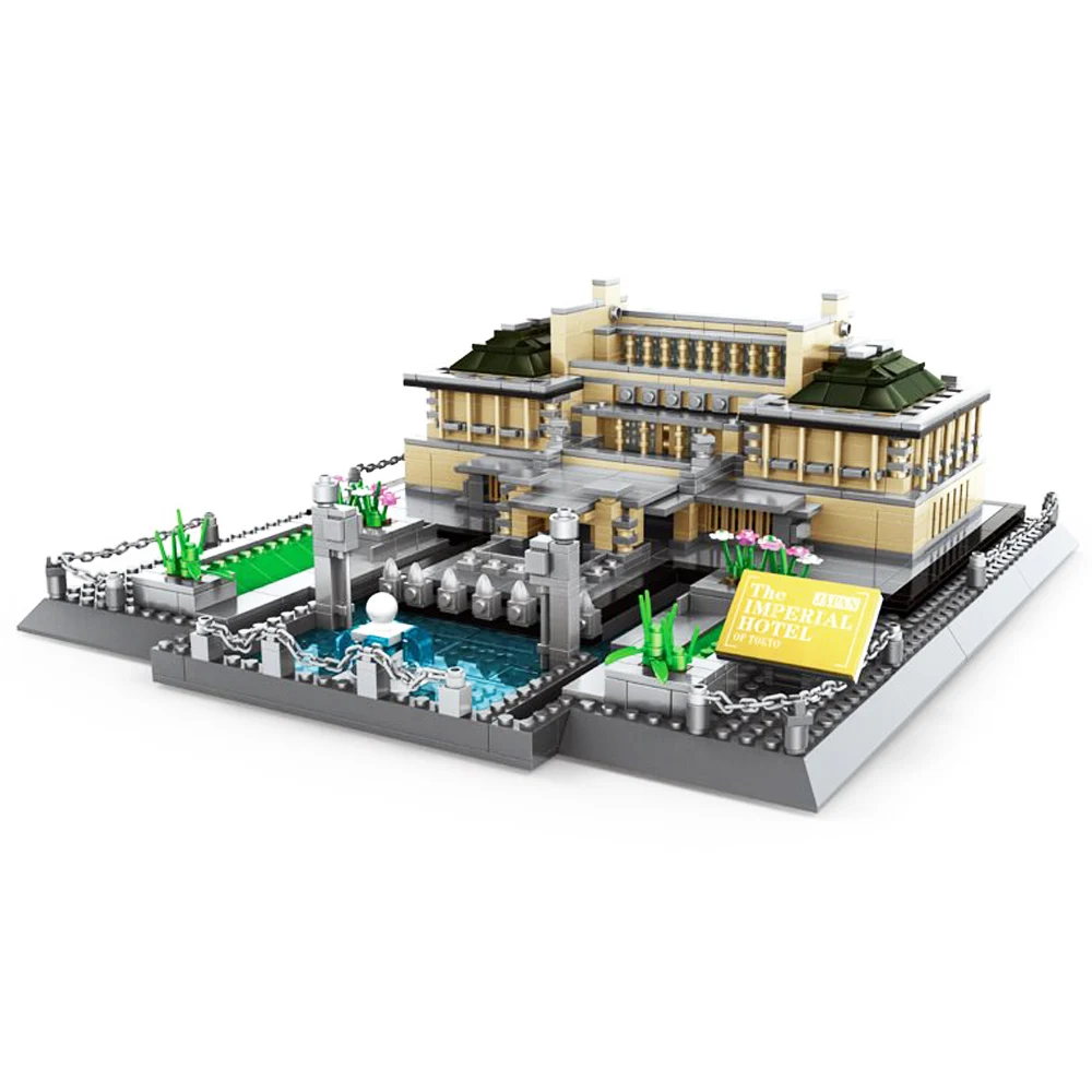 Wange 5226 Blocks Architecture Tokyo Hotel Model Building Bricks Juguetes Kids History Educational Toys for Children
Wange 5226 Blocks Architecture Tokyo Hotel Model Building Bricks Juguetes Kids History Educational Toys for Children
