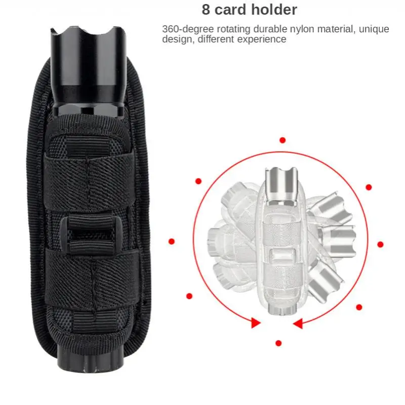 Tactical Flashlight Pouch Holster 360 Degree Rotatable Clip Torch Cover for Belt Flashlight Holder Hunting Accessories
Tactical Flashlight Pouch Holster 360 Degree Rotatable Clip Torch Cover for Belt Flashlight Holder Hunting Accessories