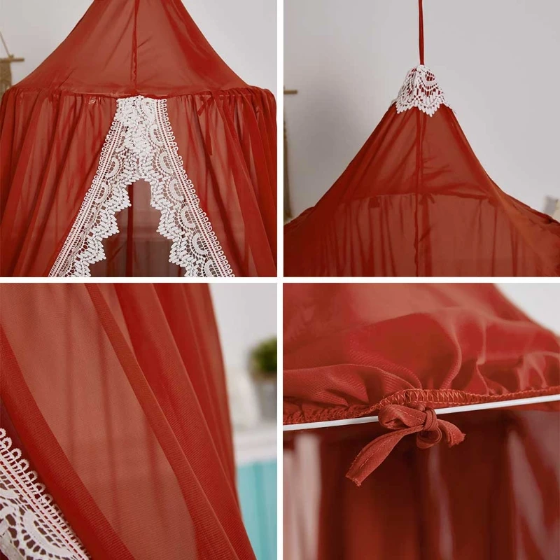 2021 Baby Crib Cot Hanging Tent Kid Bed Canopy Mosquitoes NetLace Curtains Girl Princess Round Dome Canopy Children Play Tent
2021 Baby Crib Cot Hanging Tent Kid Bed Canopy Mosquitoes NetLace Curtains Girl Princess Round Dome Canopy Children Play Tent