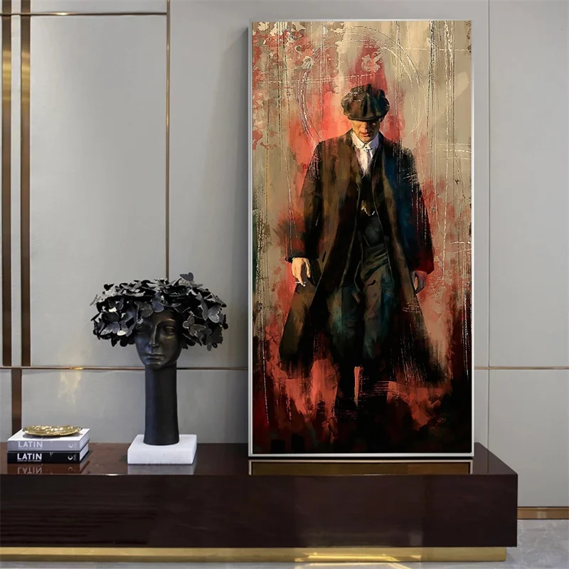 Thomas Shelby Performance Art Canvas Print Painting Abstract Portrait Poster Living Room Wall Picture Home Decoration Poster
Thomas Shelby Performance Art Canvas Print Painting Abstract Portrait Poster Living Room Wall Picture Home Decoration Poster