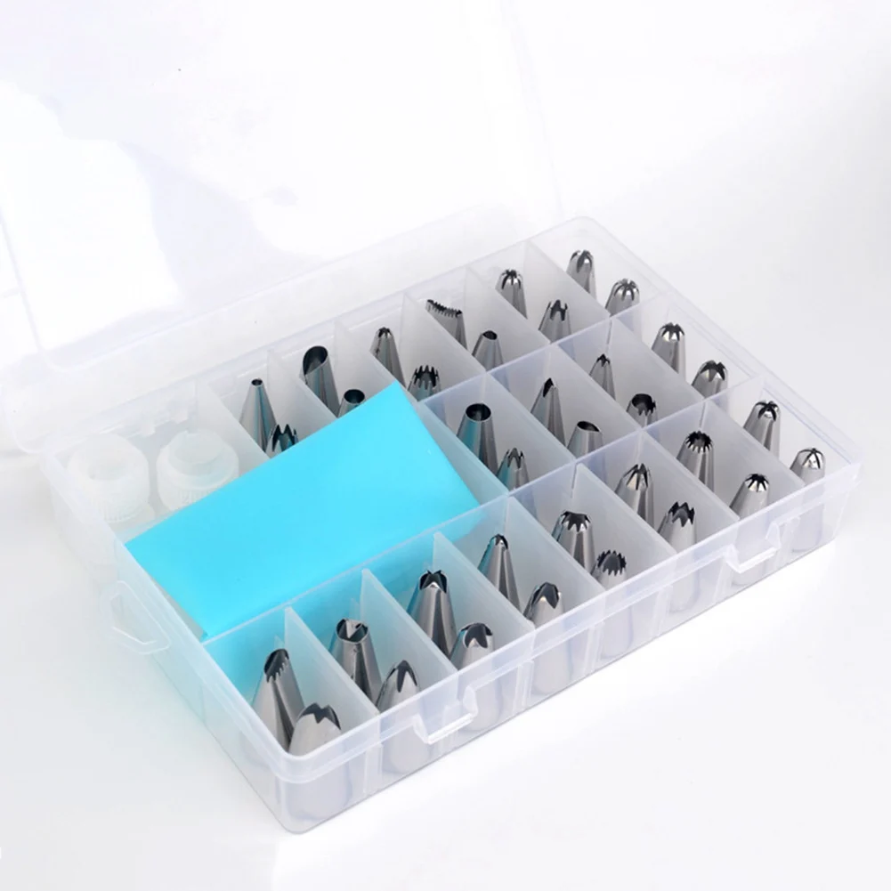 39pcs/box Metal Cake Cream Decoration Tips Set Pastry Tools Stainless Steel Piping Icing Nozzle Cupcake Head Dessert Decorators
39pcs/box Metal Cake Cream Decoration Tips Set Pastry Tools Stainless Steel Piping Icing Nozzle Cupcake Head Dessert Decorators