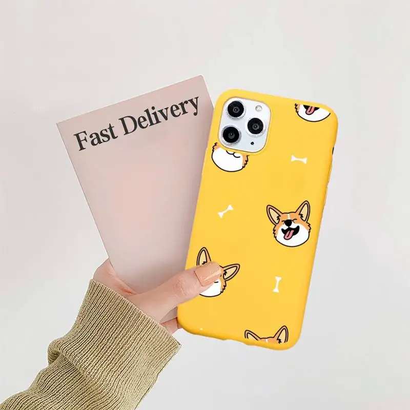 Cute Corgi Butt Animal Phone Case Candy Color Yellow for iPhone 11 12 pro XS MAX 8 7 6 6S Plus X 5S SE 2020 XR
Cute Corgi Butt Animal Phone Case Candy Color Yellow for iPhone 11 12 pro XS MAX 8 7 6 6S Plus X 5S SE 2020 XR