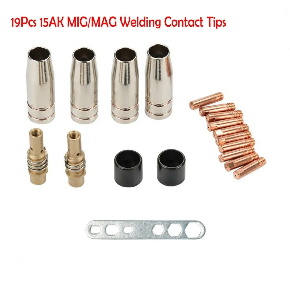 19 шт. Binzel 15AK фонарь сварочные сопла контактные наконечники для MIG Welder шатуны корпус проводящие наконечники Защитная насадка
19 шт. Binzel 15AK фонарь сварочные сопла контактные наконечники для MIG Welder шатуны корпус проводящие наконечники Защитная насадка