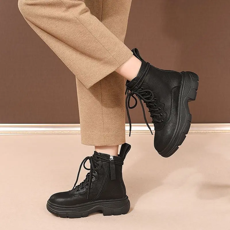 MORAZORA 2021 New Cow leaher ankle boots lace up platform boots round toe vintage spring autumn short boots casual shoes
MORAZORA 2021 New Cow leaher ankle boots lace up platform boots round toe vintage spring autumn short boots casual shoes