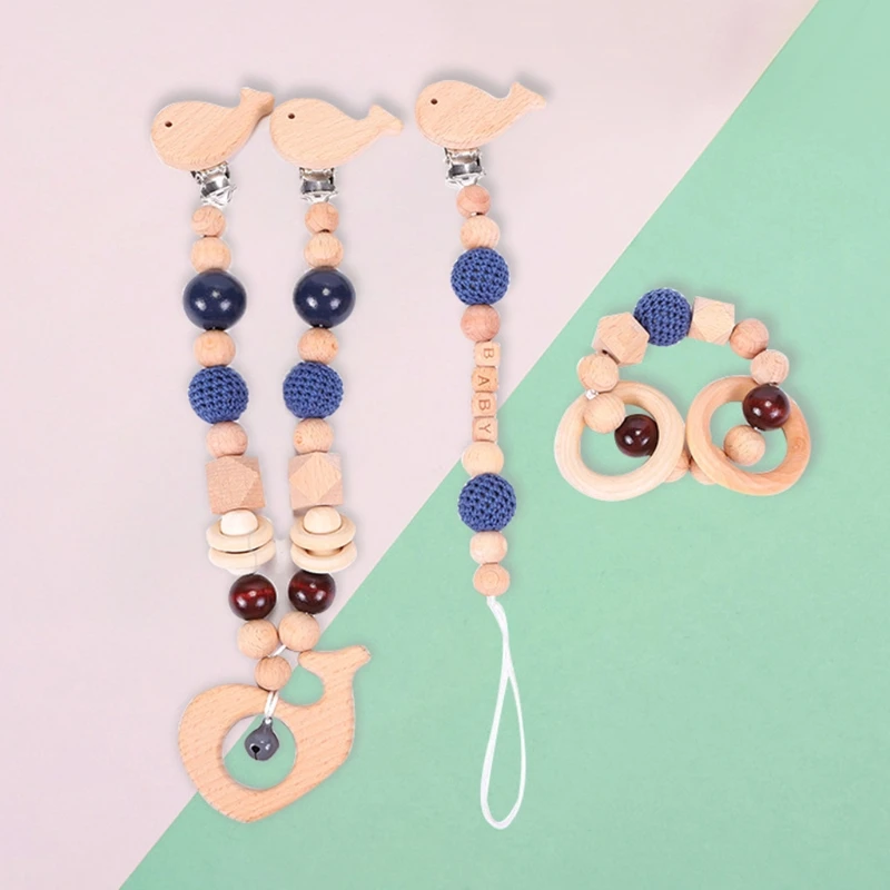 3 Pcs/Set Baby Pram Pendant Rattle Pacifier Chain Clip Bracelet Infants Shower Gifts Wooden Teether Nursing Chewing Toys
3 Pcs/Set Baby Pram Pendant Rattle Pacifier Chain Clip Bracelet Infants Shower Gifts Wooden Teether Nursing Chewing Toys