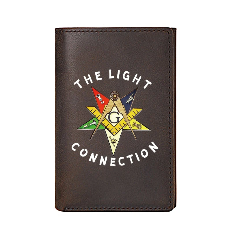 Personality Genuine Leather Wallet For Men Luxury High Quality Masonic The Light Connection Male Purses Short Money Bags
Personality Genuine Leather Wallet For Men Luxury High Quality Masonic The Light Connection Male Purses Short Money Bags