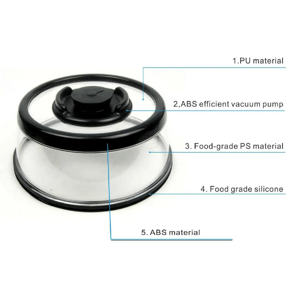 Airtight Vacuum Food Sealer Cover Kitchen Instant Vacuum Food Sealer Fresh Cover
Airtight Vacuum Food Sealer Cover Kitchen Instant Vacuum Food Sealer Fresh Cover
