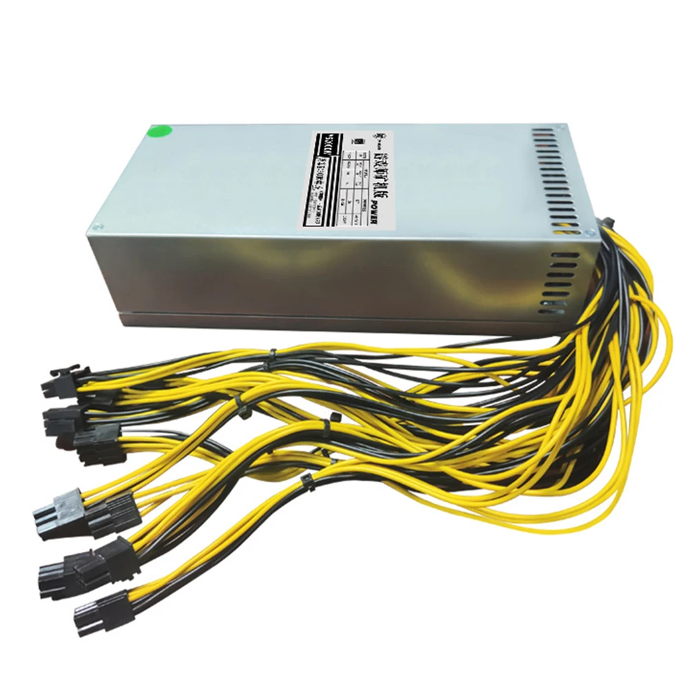 Блок питания для майнинга ETH 2000 Вт 2U, одноканальный блок питания для майнинга GPU, 10 * PCI 6Pin и вентилятор для сервера для майнинга Multi-GPU BTC
Блок питания для майнинга ETH 2000 Вт 2U, одноканальный блок питания для майнинга GPU, 10 * PCI 6Pin и вентилятор для сервера для майнинга Multi-GPU BTC