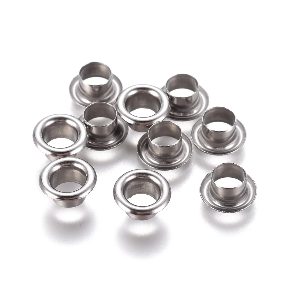 50pcs European Style 304 Stainless Steel Eyelet Core Grommet for Large Hole Beads DIY Jewelry Making Supplies 9x4.5mm Hole: 5mm
50pcs European Style 304 Stainless Steel Eyelet Core Grommet for Large Hole Beads DIY Jewelry Making Supplies 9x4.5mm Hole: 5mm