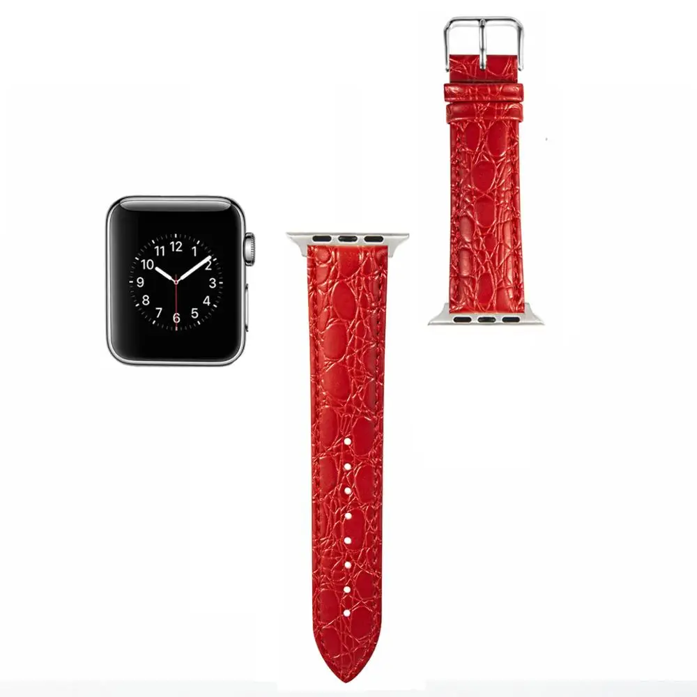 Alligator pattern strap For Apple Watch band Leather 44mm 40mm 42mm 38mm Wristband bracelet iwatch series 6 SE 5 4 3 watchband
Alligator pattern strap For Apple Watch band Leather 44mm 40mm 42mm 38mm Wristband bracelet iwatch series 6 SE 5 4 3 watchband