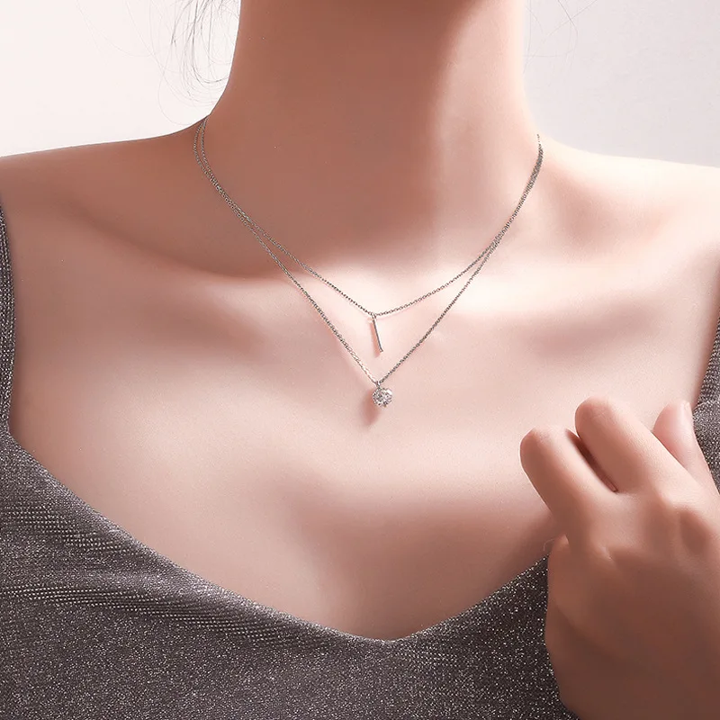Simple Necklace for Women Fashion Silver Color Necklace Bijoux Collars Trendy Jewelry Collarbone Long Strip Pendant Necklace
Simple Necklace for Women Fashion Silver Color Necklace Bijoux Collars Trendy Jewelry Collarbone Long Strip Pendant Necklace