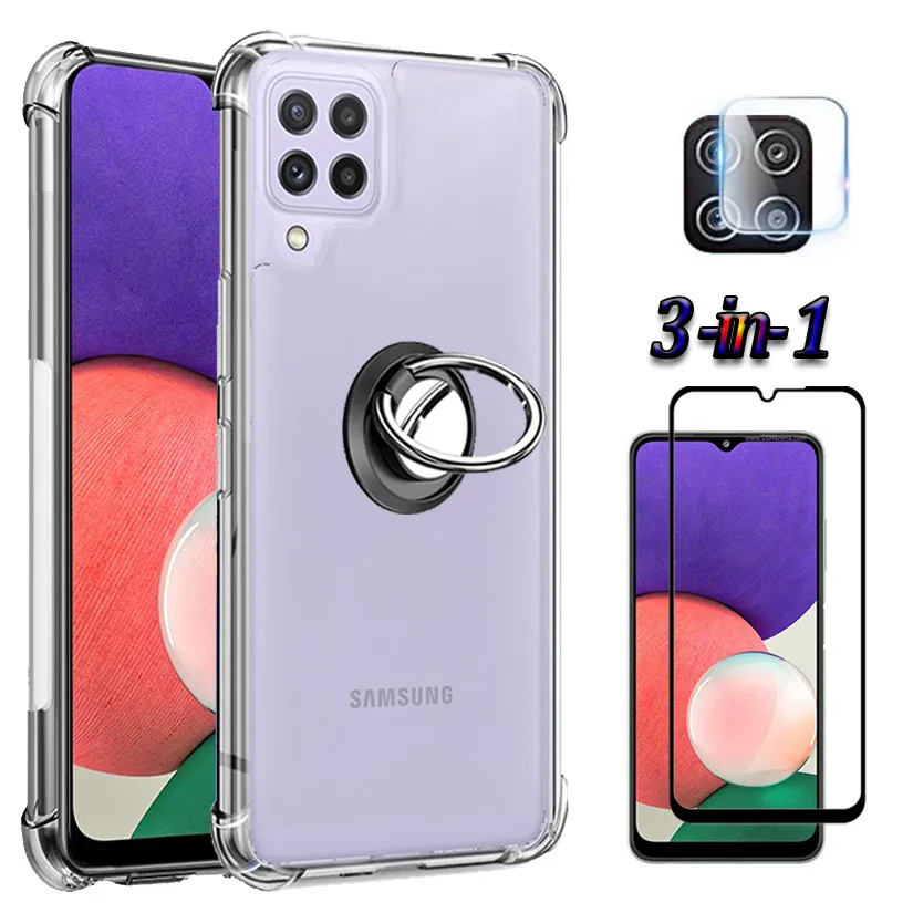 Ring Holder Case For Samsung Galaxy a22 5g Case & Glass,Silicone Anti-knock Cover Galaxy a22 a52 Phone Funda Samsung a22 5g
Ring Holder Case For Samsung Galaxy a22 5g Case & Glass,Silicone Anti-knock Cover Galaxy a22 a52 Phone Funda Samsung a22 5g