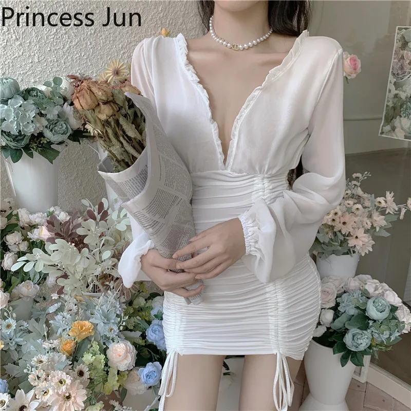 Соблазнительное Летнее белое розовое мини-платье с глубоким V-образным вырезом, плиссированное облегающее платье с кулиской, соблазнительн...
Соблазнительное Летнее белое розовое мини-платье с глубоким V-образным вырезом, плиссированное облегающее платье с кулиской, соблазнительн...