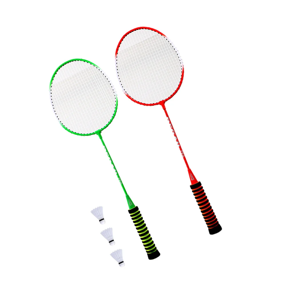 2 Pcs Steel Alloy Badminton Racket Sponge Color Grip Training Outdoor Sports Leisure Toys Badminton Equipment Supplies for Pract
2 Pcs Steel Alloy Badminton Racket Sponge Color Grip Training Outdoor Sports Leisure Toys Badminton Equipment Supplies for Pract