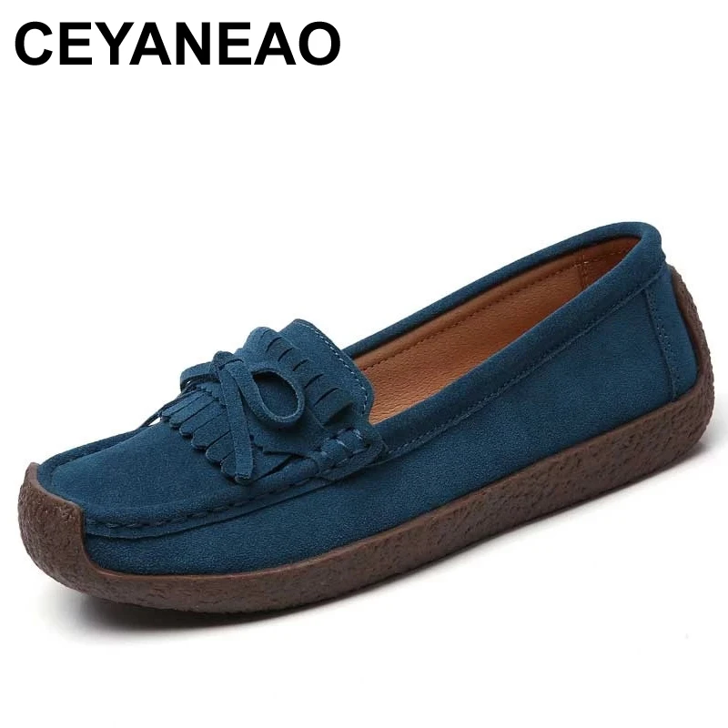 CEYANEAO New Bowknot Tassel Casual Women Shoes Solid Suede Women's Retro Flat Bottom Women's Single Shoes Breathable Soft Shoes
CEYANEAO New Bowknot Tassel Casual Women Shoes Solid Suede Women's Retro Flat Bottom Women's Single Shoes Breathable Soft Shoes