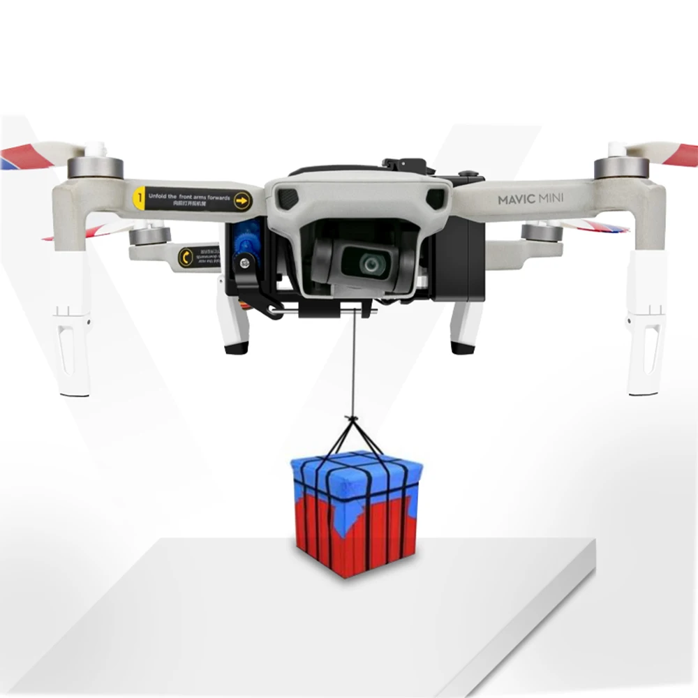 Mavic Mini Airdrop Air Drop System for DJI Mavic Mini Drone Fishing Bait Wedding Ring Gift Deliver Life Rescue Throw Thrower
Mavic Mini Airdrop Air Drop System for DJI Mavic Mini Drone Fishing Bait Wedding Ring Gift Deliver Life Rescue Throw Thrower