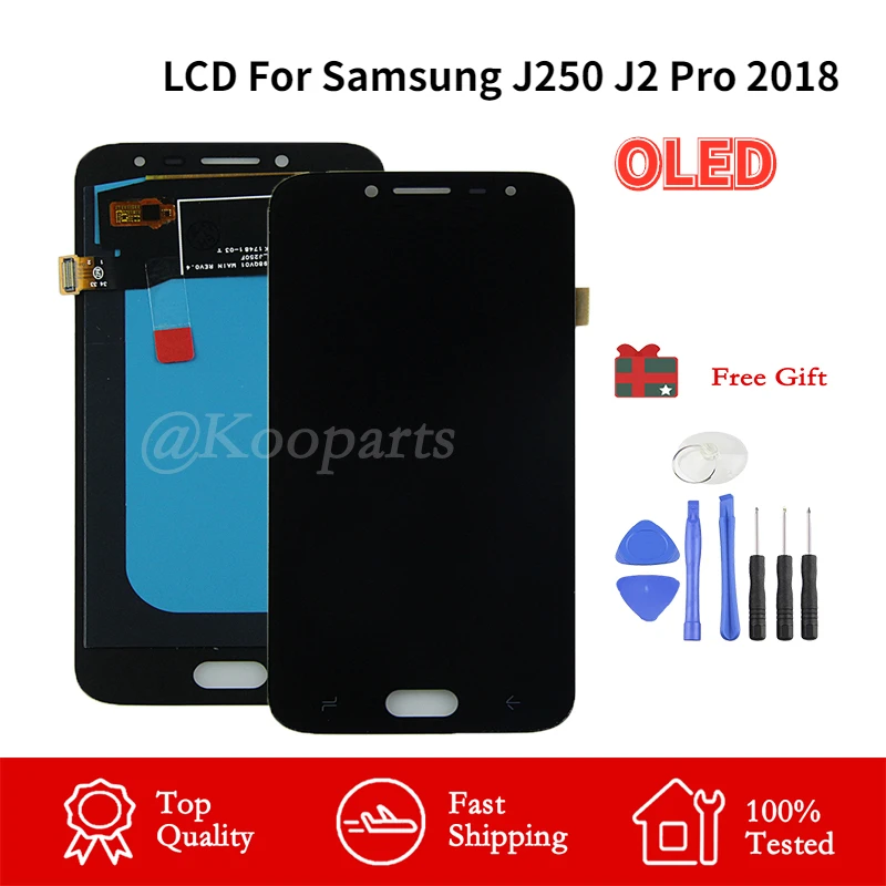 AMOLED Replacement For Samsung Galaxy J2 Pro 2018 J250 J250F LCD display with touch screen assembly No Dead Pixel 100% tested
AMOLED Replacement For Samsung Galaxy J2 Pro 2018 J250 J250F LCD display with touch screen assembly No Dead Pixel 100% tested