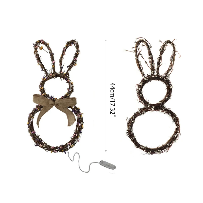 DIY Rattan Bunny Rabbit Wreath Garland Door Window Wall Hanging Easter Ornament Party Decoration
DIY Rattan Bunny Rabbit Wreath Garland Door Window Wall Hanging Easter Ornament Party Decoration