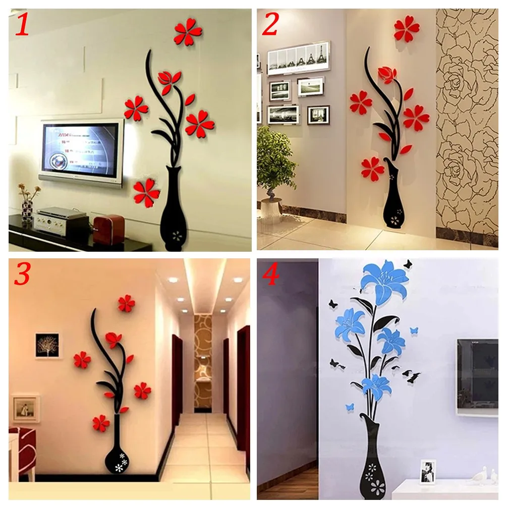 4 Style 3D Flower Pattern Room TV Backdrop Wall Decor Sticker 3D Acrylic Wall Sticker DIY Art Wall Bedroom Living Room Decor
4 Style 3D Flower Pattern Room TV Backdrop Wall Decor Sticker 3D Acrylic Wall Sticker DIY Art Wall Bedroom Living Room Decor