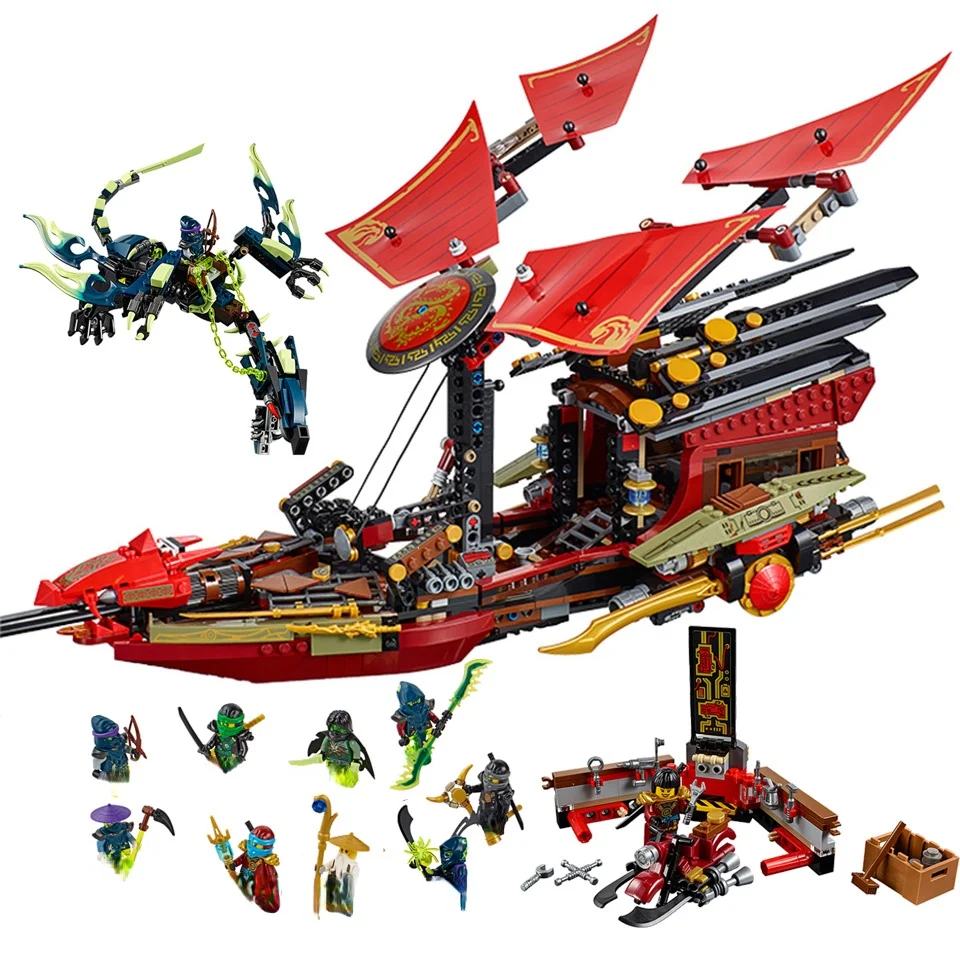 Flight Destiny Boat Bounty Ninjagoes Ship Model Building Blocks 1325 Pcs Bricks Boys Birthday Gifts Toys For Children
Flight Destiny Boat Bounty Ninjagoes Ship Model Building Blocks 1325 Pcs Bricks Boys Birthday Gifts Toys For Children