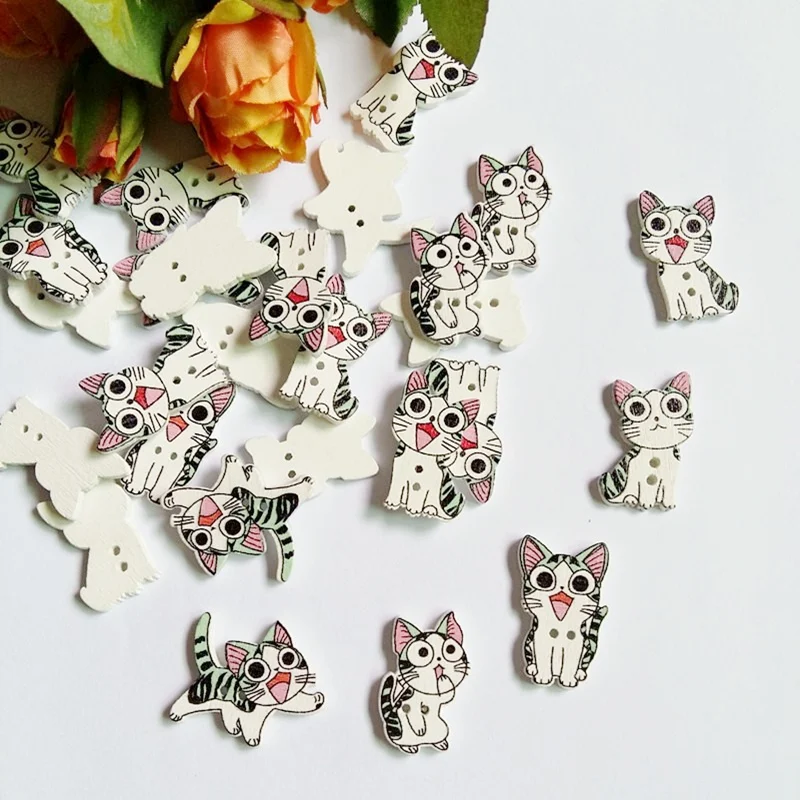 50Pcs mixed Multicolor cat Animals Botones 2 Holes Buttons Wood Sewing Scrapbooking Knopf Bouton
50Pcs mixed Multicolor cat Animals Botones 2 Holes Buttons Wood Sewing Scrapbooking Knopf Bouton