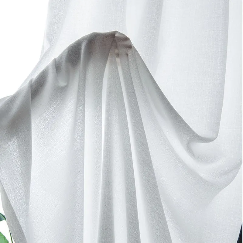 WhiteTulle Curtains for Living Room Decoration Modern Matchine Washable Solid Sheer Voile Shrink Resistant Bedroom Curtain
WhiteTulle Curtains for Living Room Decoration Modern Matchine Washable Solid Sheer Voile Shrink Resistant Bedroom Curtain