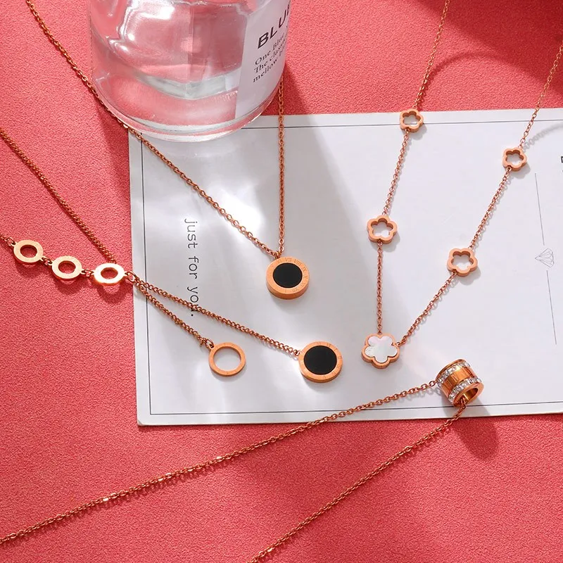 Luxury Gold Color Stainless Steel Chain Necklace For Women Fashion Round Flowers Pendant Necklace 2021 Trend Female Jewelry Gift
Luxury Gold Color Stainless Steel Chain Necklace For Women Fashion Round Flowers Pendant Necklace 2021 Trend Female Jewelry Gift