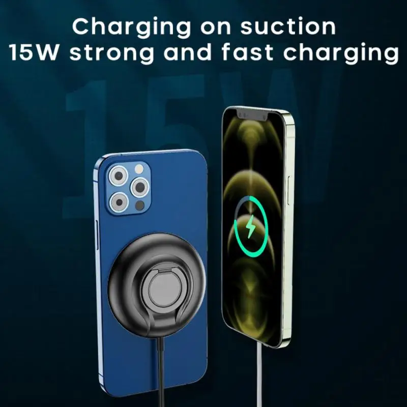 New Type Ring Buckle Bracket Magnetic Wireless Charger 15W Fast Charge Automatic Positioning 360° Free Rotation For IPhone 11
New Type Ring Buckle Bracket Magnetic Wireless Charger 15W Fast Charge Automatic Positioning 360° Free Rotation For IPhone 11