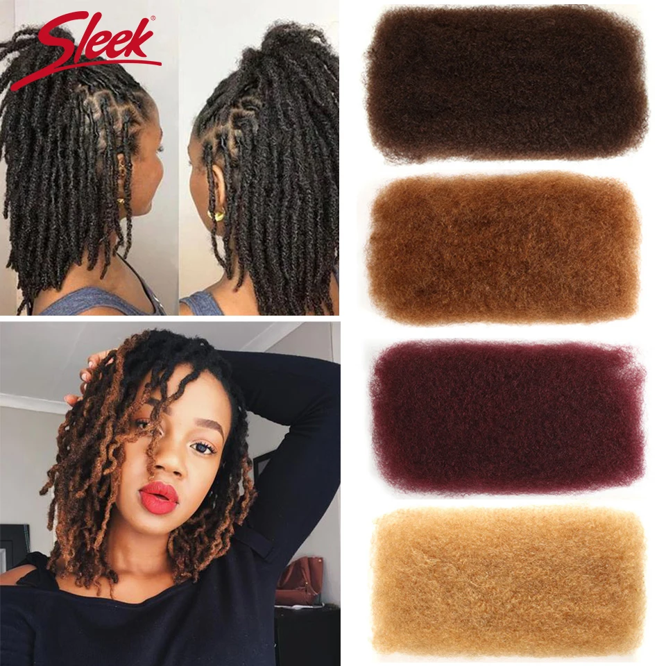 

Sleek Brazilian Afro kinky Curly Bulk Human Hair For Braiding Remy Hair 1 Bundle 50g/pc Natural Color Braids Hair No Weft