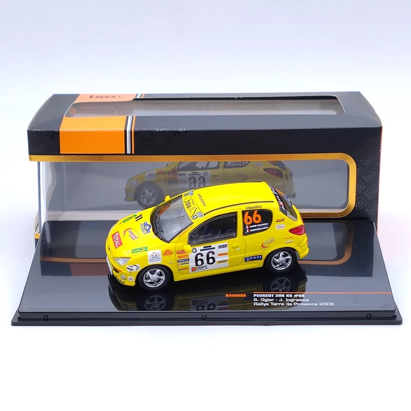 1:43 IXO для P ~ 206 XS #66 S.Ogier J.I Rallye Terre de Provence 2006 RAM698 литые под давлением модели