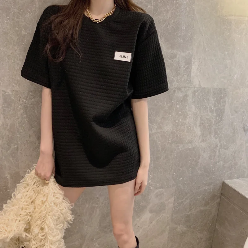kywommnz Women T-shirt Summer 2021 New Slim Casual Mid-length Loose Streetwear White Short-sleeved Top E1794
kywommnz Women T-shirt Summer 2021 New Slim Casual Mid-length Loose Streetwear White Short-sleeved Top E1794