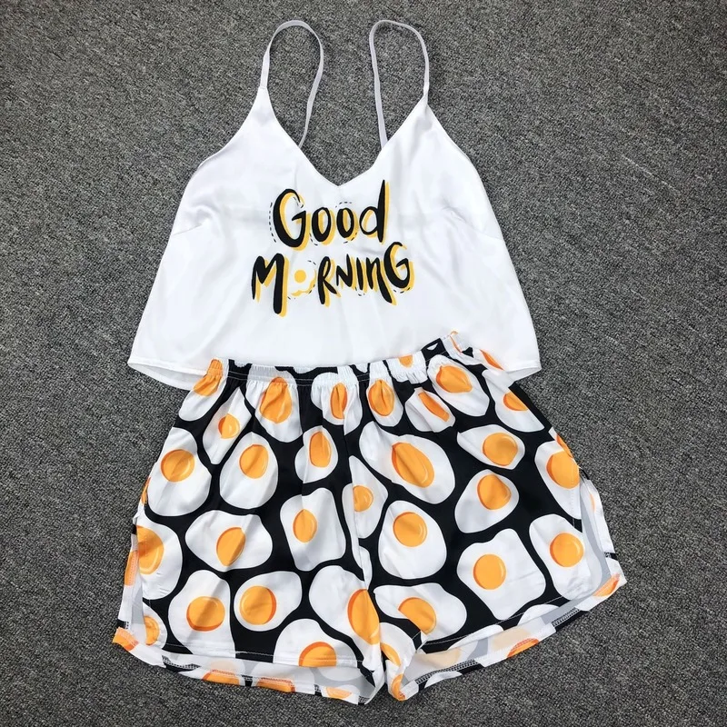 2021 Ladies Sexy Satin Camisole Shorts Pajamas Two-piece Suit Female Satin Ice Silk V-neck Home Service Summer
2021 Ladies Sexy Satin Camisole Shorts Pajamas Two-piece Suit Female Satin Ice Silk V-neck Home Service Summer