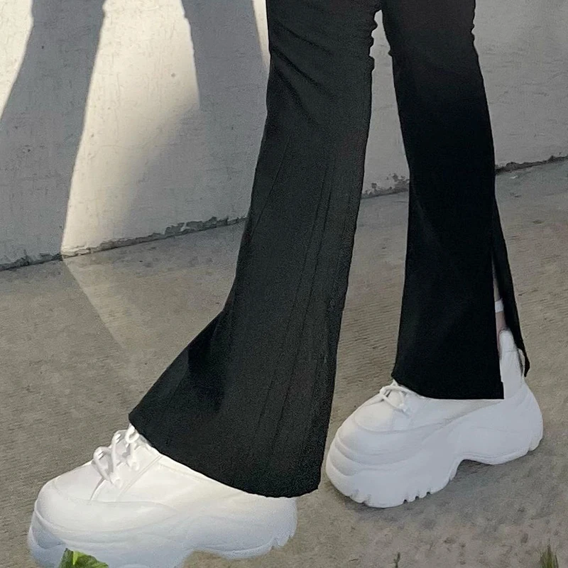 Weekeep Casual Solid Flared Sweatpants Women Bandage High Waist Split Long Pants Summer Joggers Trousers Harajuku 90s Streetwear
Weekeep Casual Solid Flared Sweatpants Women Bandage High Waist Split Long Pants Summer Joggers Trousers Harajuku 90s Streetwear