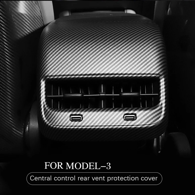 Model 3 Carbon Fiber Rear Air Vents Outlet Cover Trim Sticker for Tesla Model 3 2019-2021 Interior Accessories
Model 3 Carbon Fiber Rear Air Vents Outlet Cover Trim Sticker for Tesla Model 3 2019-2021 Interior Accessories
