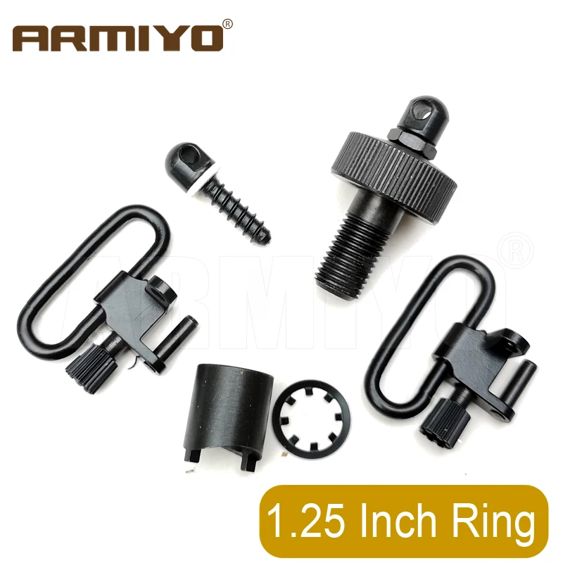 Armiyo 12GA 1" 1.25" 25.4mm 31.75mm Quick Release Detachable Swivels Cap Set Bolt Set For M500 M88-12Ga Gun Sling Mounting Kit
Armiyo 12GA 1" 1.25" 25.4mm 31.75mm Quick Release Detachable Swivels Cap Set Bolt Set For M500 M88-12Ga Gun Sling Mounting Kit