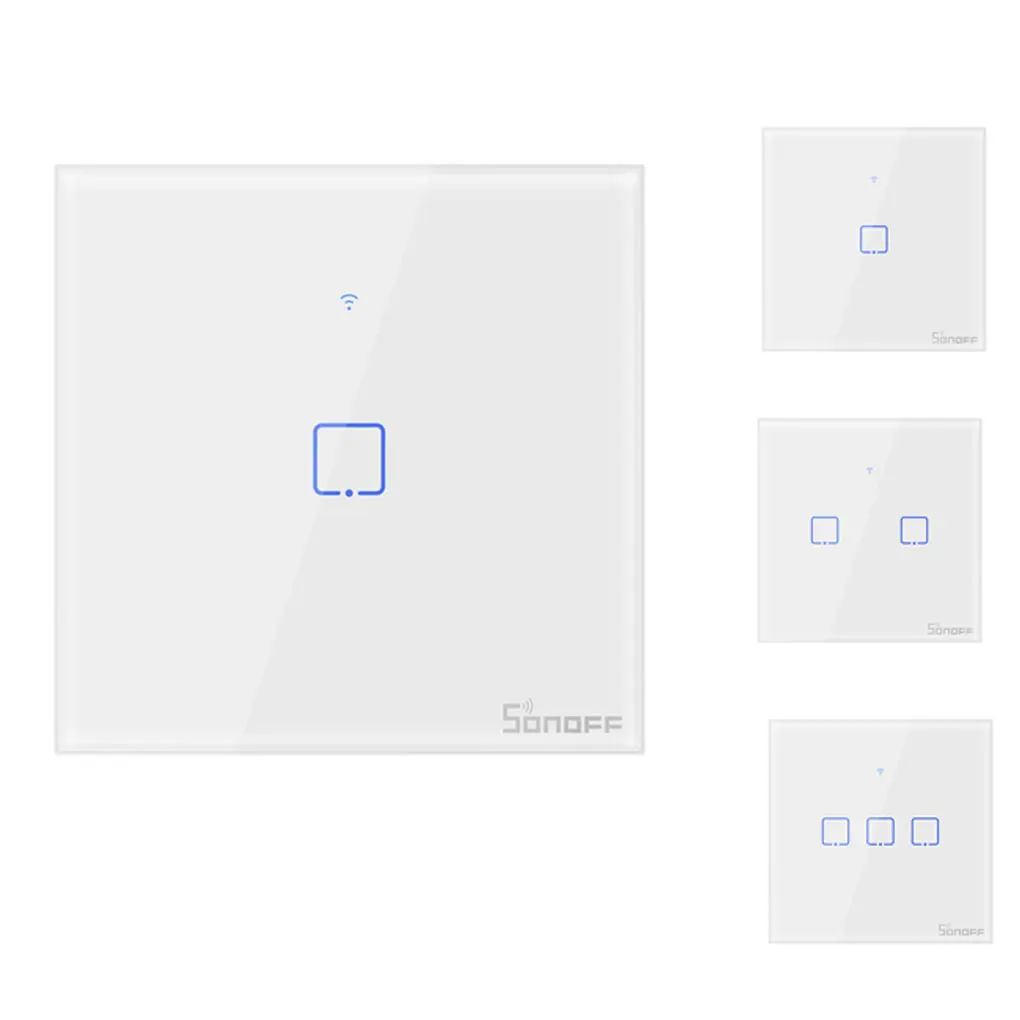 Интеллектуальный выключатель света SONOFF T0 1/2/3 серии TX Wifi светильник выключатель лампы бытовой техники Управление умный выключатель Великоб...
Интеллектуальный выключатель света SONOFF T0 1/2/3 серии TX Wifi светильник выключатель лампы бытовой техники Управление умный выключатель Великоб...
