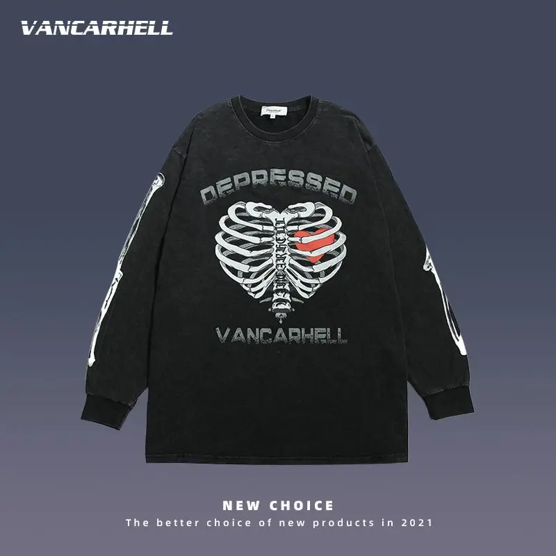 VANCARHELL Skeleton oversized t shirt woman tshirts High Street graphic tees men streetwear punk clothes Tops Tees
VANCARHELL Skeleton oversized t shirt woman tshirts High Street graphic tees men streetwear punk clothes Tops Tees