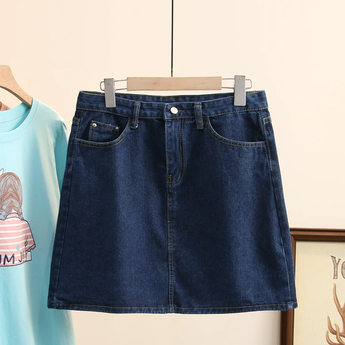 Women Denim Skirts Oversize 2021 Spring Summer Fashion Casual Clothes High Waist A Line Plus Size Bottoms
Women Denim Skirts Oversize 2021 Spring Summer Fashion Casual Clothes High Waist A Line Plus Size Bottoms