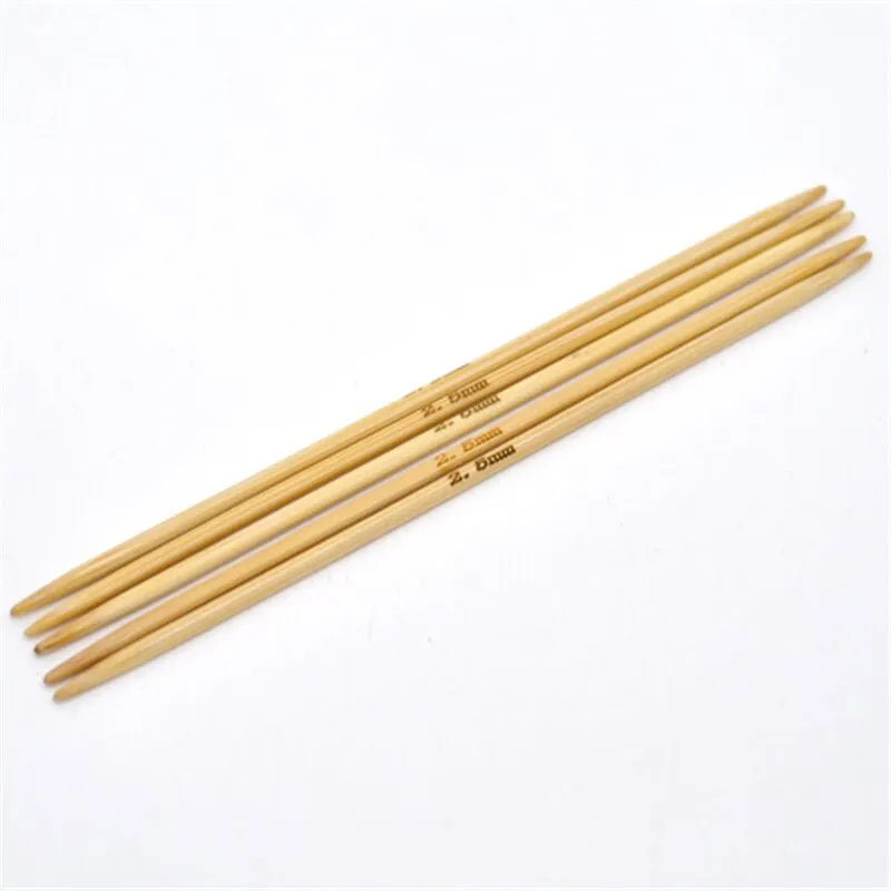 Natural Bamboo DP Knitting Needle Hand Sewing Crochet Hook Needle Sewing Tool Home Supply 2.5mm dia 13cm(5 1/8") long, 5PCs/Set
Natural Bamboo DP Knitting Needle Hand Sewing Crochet Hook Needle Sewing Tool Home Supply 2.5mm dia 13cm(5 1/8") long, 5PCs/Set
