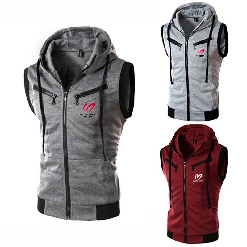 2021 Summer New Men's Hoodie Vest Sleeveless High Quality Zipper Solid Color Casual Fashion Trend Plus Size Vest Sweatshirt
2021 Summer New Men's Hoodie Vest Sleeveless High Quality Zipper Solid Color Casual Fashion Trend Plus Size Vest Sweatshirt