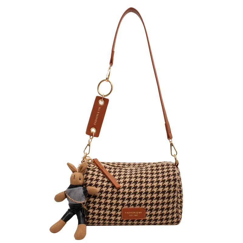 Luxury Designer Handbag Fashion Leopard Plaid Wool Fabric Autumn And Winter Women Shoulder Messenger Bag Bolsa Feminina Purse
Luxury Designer Handbag Fashion Leopard Plaid Wool Fabric Autumn And Winter Women Shoulder Messenger Bag Bolsa Feminina Purse