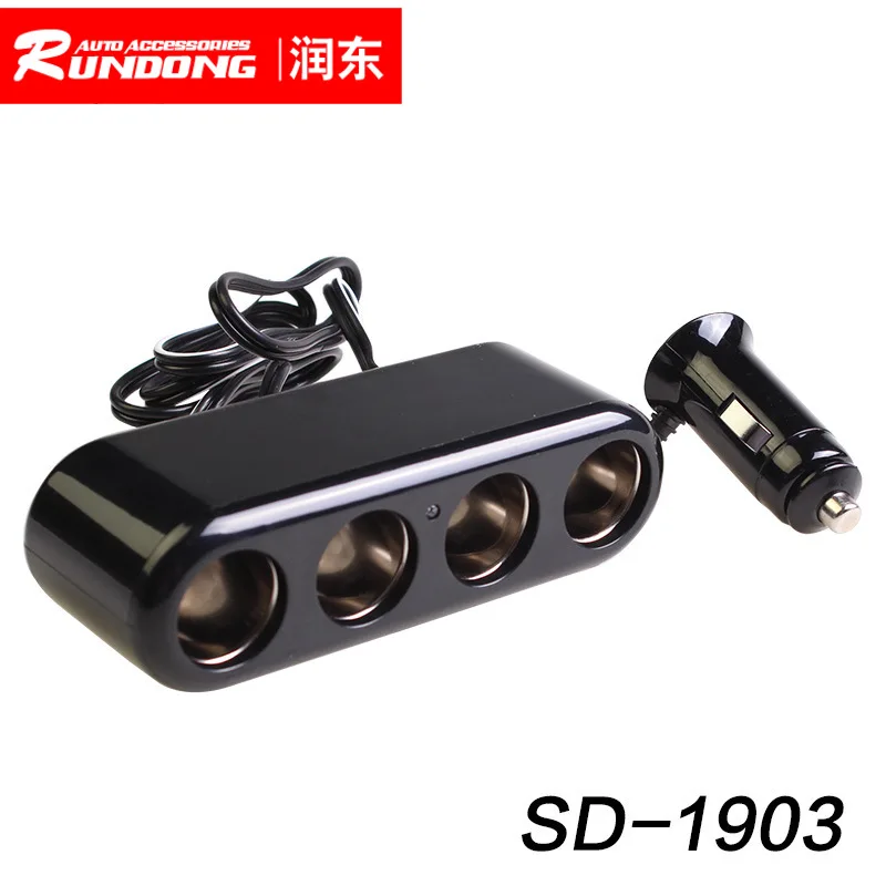 Shun Wei vehicle-mounted one-to-four power distributor one-to-four power distributor with LED lights SD-1903
Shun Wei vehicle-mounted one-to-four power distributor one-to-four power distributor with LED lights SD-1903
