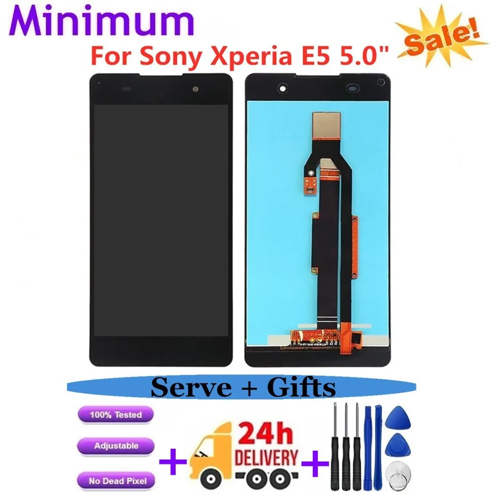 ЖК-дисплей 5 0 ''для Sony Xperia E5 сенсорный экран с дигитайзером в сборе сменные