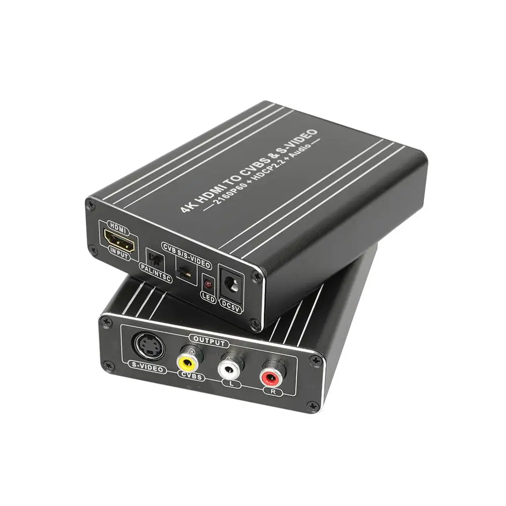 Hdmi-compatible To Av Converter Aluminum Alloy 4k60hdmi To Av+svideo Hd To Cvbs Converter
Hdmi-compatible To Av Converter Aluminum Alloy 4k60hdmi To Av+svideo Hd To Cvbs Converter